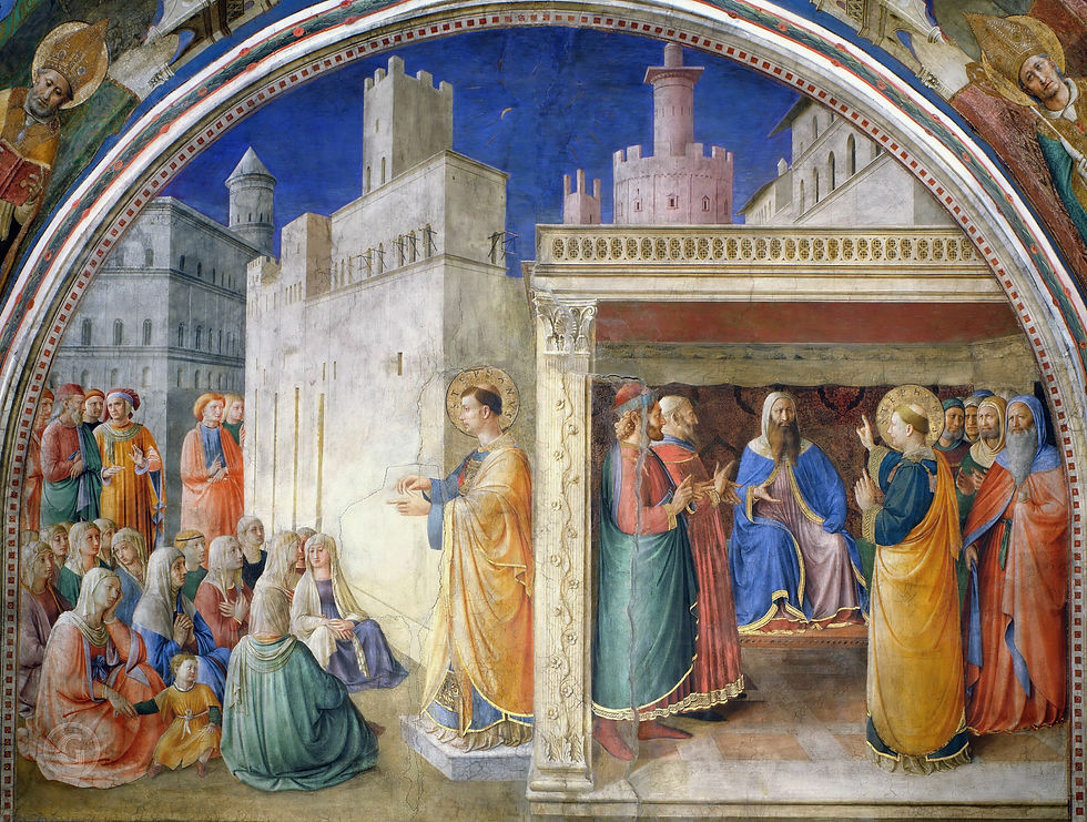 St. Stephen preaching and before sanhedrin fra angelico.jpg